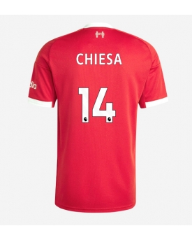 Billige Fotballdrakt Liverpool Federico Chiesa #14 Replika Hjemmedrakt 2025-26 Kortermet Billige Fotballdrakt Liverpool Federico Chiesa #14 Replika Hjemmedrakt 2025-26 Kortermet